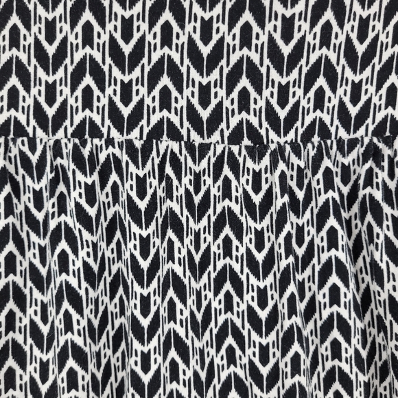 Lane Bryant Womens Black White Print Pull OnFlared Boho Casual Mini Skirt 18/20 - Picture 5 of 9